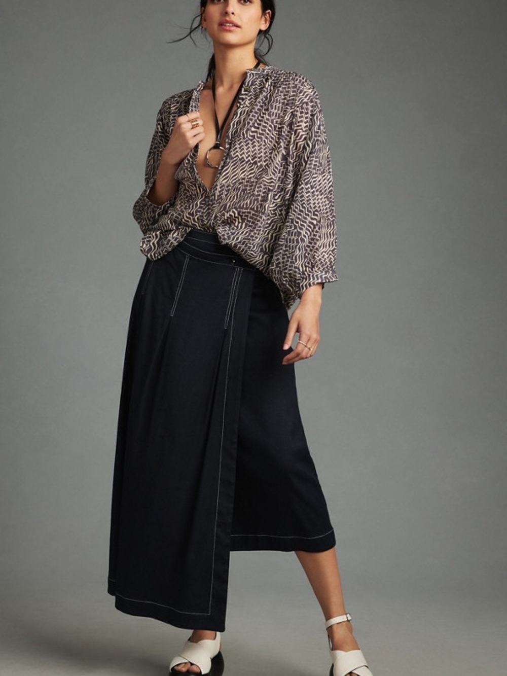 Pilcro by Anthropologie Sydney Dolman Sleeve Blouse XXS NWT